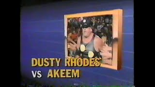 Dusty Rhodes vs Akeem  A MSG Christmas  WWF Ultimate ShowDown [upl. by Pavkovic]