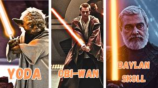 All ORANGE Lightsaber Users in Star Wars Canon amp Legends [upl. by Nesila]