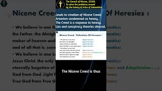 The Nicene Creed Christian orthodoxy vs heretics shorts [upl. by Reffotsirhc]