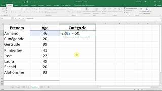 Comment utiliser la fonction SI  condition à 2 choix  Cours facile EXCEL [upl. by Macknair]