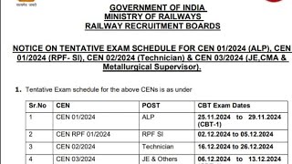 Rrb Apl Technicians And Rpf Exam Date  Rrb Ntpc Exam Date [upl. by Hickey]