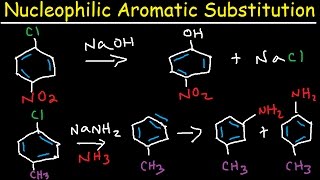 Nucleophilic Aromatic Substitution Reaction Mechanism  Meisenheimer Complex amp Benzyne Intermediate [upl. by Akimot]