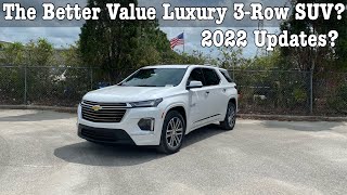 2022 Chevy Traverse High Country TEST DRIVEFULL REVIEW [upl. by Thurnau]