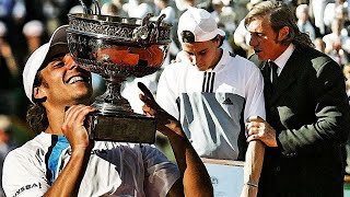 ESPN Roland Garros 2004 Final Coria Gaudio Javier Frana Luis Alfredo Alvarez [upl. by Submuloc968]