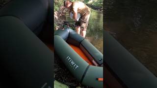 Packraft startklar machen outdoor bushcraft river [upl. by Issy]