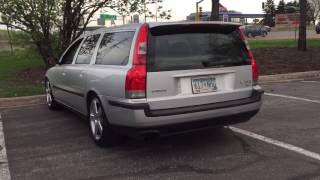 Volvo IPD exhaust catted vs catless comparison S60R V70R [upl. by Naired]