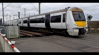 c2c Class 357s at Rainham Station London [upl. by Emlen571]