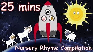 Zoom Zoom Zoom Were Going To The Moon And Lots More Nursery Rhymes 25 minutes [upl. by Rudolfo]