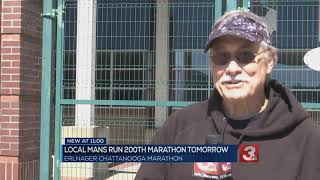 73yearold finishes 200th marathon at Erlanger Chattanooga Marathon [upl. by Naed]