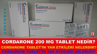 Cordarone 200 Mg Tablet Nedir Cordarone Tabletin Yan Etkileri NelerdirCordarone Nasıl Kullanılır [upl. by Paley]