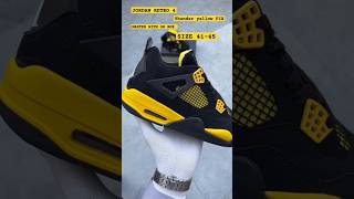 Air Jordan Retro 4 Thunder Yellow FixQUALITY Master Piece With Original box PREMIUM4145 [upl. by Ydnas687]