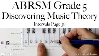 ABRSM Discovering Music Theory Grade 5 Intervals Page 38 with Sharon Bill [upl. by Elynad]