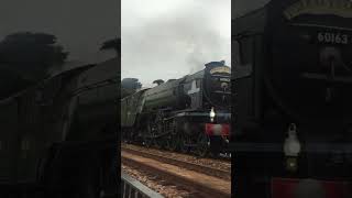 60163 tornado  steam train  whistle stuck on Dawlish sea wall tornado steamtrain steamtrains [upl. by Nosila]