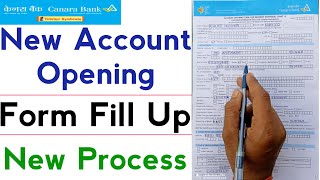 canara bank account opening form kaise bhare 2021  how to fill canara bank account opening form [upl. by Nnalatsyrc]