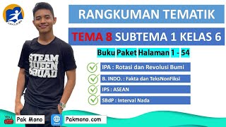 RANGKUMAN TEMATIK KELAS 6 TEMA 8 SUBTEMA 1 PEMBELAJARAN 1 2 3 4 5 DAN 6  LENGKAP [upl. by Arbmahs]