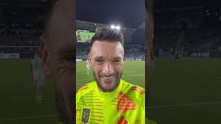 🗣️ Happy for my first assist  Hugo Lloris with an assist and clean sheet LAFC Lloris HugoLloris [upl. by Pontus]