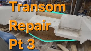 Boat Transom Repair pt 3 [upl. by Sandberg]