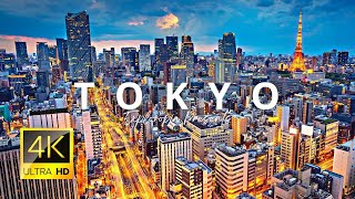 Tokyo Japan 🇯🇵 in 4K ULTRA HD 60 FPS  1st Largest City in The World Drone View [upl. by Hairahs]