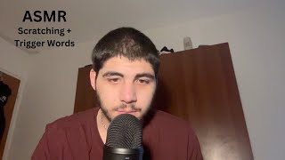 ASMR Mic Scratching  Trigger Words whispered [upl. by Higginbotham]