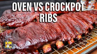 Oven VS Crockpot Ribs [upl. by Drawd111]