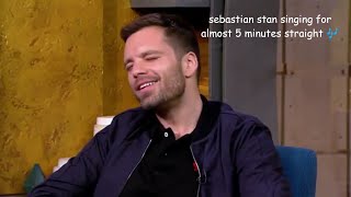 sebastian stan singing for almost 5 minutes straight [upl. by Ruella228]