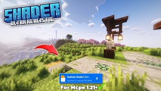 Best Shader For Minecraft PE 121  Ultra Realistic Shader Bedrock [upl. by Eveiveneg420]