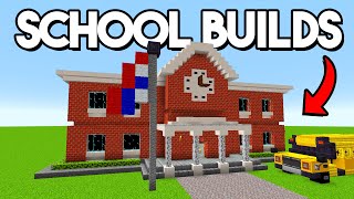 Minecraft 20 School Build Hacks amp Ideas [upl. by Alicec]