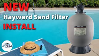 Hayward Pro Series Sand Filter Installation  How to Install a Swimming Pool Sand Filter [upl. by Neitsabes]