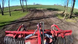 Ventrac 4200 planning out soil with Ventrac Landscape Rake [upl. by Arayt]