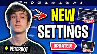 Peterbot Reveals NEW Settings Fortnite Chapter 5 Season 2 UPDATED 2024 [upl. by Laicram]