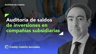 Auditoría de saldos de inversiones en compañías subsidiarias [upl. by Bak]