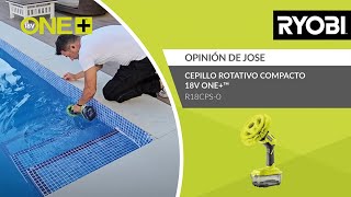 Cepillo rotativo compacto 18V ONE™  Opinión de Jose  RYOBI® [upl. by Hebbe]