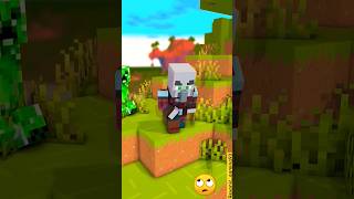 Pillager Encounters Herobrine on the Villager map ⌚⚡ Transform Watch [upl. by Aila307]