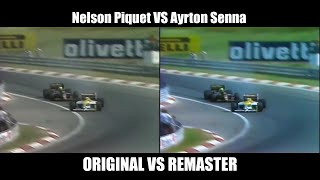 F1 1986 Nelson Piquet Vs Ayrton Senna quotHungarian Grand Prixquot REMASTER [upl. by Sheelagh]