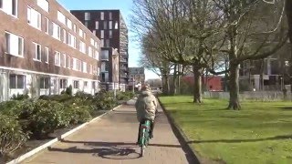 Amsterdam noord Fietspad door de Banne I vr 14 2016 [upl. by Nahaj]