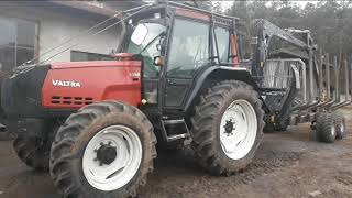 Valtra 6350  Palms 12d Pierwszy rok eksploatacji w lesie [upl. by Tobie]