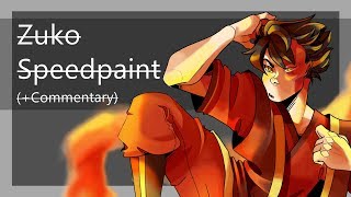 WELL THIS WAS AMBITIOUS Prince Zuko Speedpaint [upl. by Swartz]