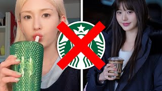 Kpop fans criticize idols ‘promoting’ Starbucks kpop [upl. by Elihu226]