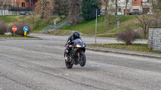 APRILIA RS125 2T FAST RUN VS YAMAHA YZF R125 ONBOARD POV PURE SOUND [upl. by Shargel]