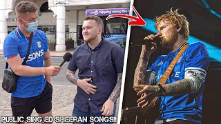 Asking IPSWICH TOWN FANS to sing their favourite ED SHEERAN song [upl. by Anada]