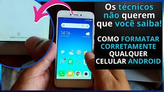 COMO FORMATAR CORRETAMENTE QUALQUER CELULAR ANDROID OS TÉCNICOS NÃO QUEREM QUE VOCÊ SAIBA [upl. by Horace]