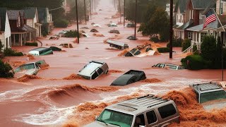 ⚠️ Hurricane North Carolina Weather  Chimney Rock Lake Lure dam i40 and Asheville nc Flooding [upl. by Ileray]