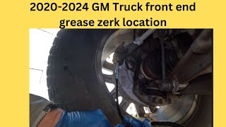 GM HD truck front end grease zerk location [upl. by Asilrak320]