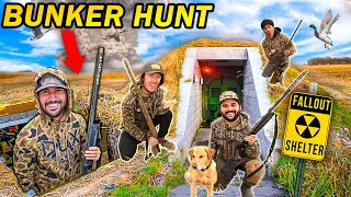 DUCK HUNTING Flairs UNDERGROUND BUNKER Pit BLIND  CATCH CLEAN COOK [upl. by Hagen]