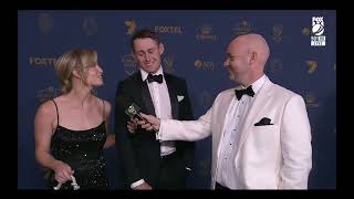 Bek amp Marnus Labuschagne  Blue Carpet Interview  Australian Cricket Awards 2024 [upl. by Apeed]