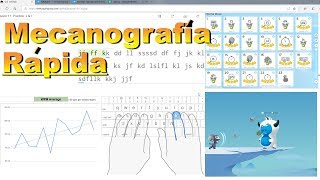 Mecanografia Rapida en Ingles con JUEGOS como escribir rapido en el teclado [upl. by Northway]