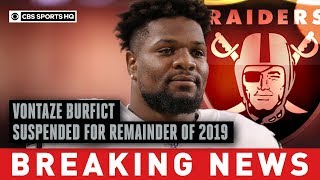 Raiders Vontaze Burfict suspended for remainder of 2019 season following illegal hit CBS Sports HQ [upl. by Levania]