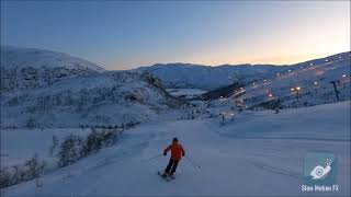 Magic February evening in Eikedalen Skisenter 2023 [upl. by Volkan]