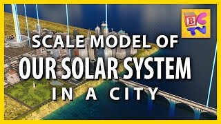 Our Solar System Scale Model in a City  Brain Candy TV [upl. by Tadashi]