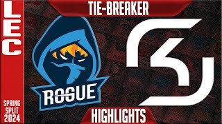 RGE vs SK Highlights  TIEBREAKER LEC Spring 2024 Week 3 Day 3  Rogue vs SK Gaming [upl. by Macmahon]